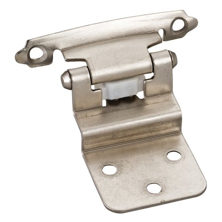 HARDWARE RESOURCES Traditional 3/8” Inset Hinge with Semi-Concealed Frame Wing - Satin Nickel P5922SN